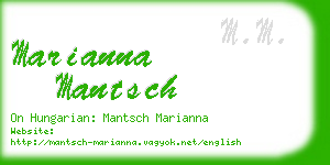 marianna mantsch business card